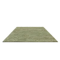 Laura Ashley Coleby Petals Hedgerow Green 078807 Designer Wool Rug