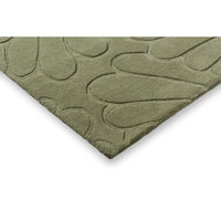 Laura Ashley Coleby Petals Hedgerow Green 078807 Designer Wool Rug