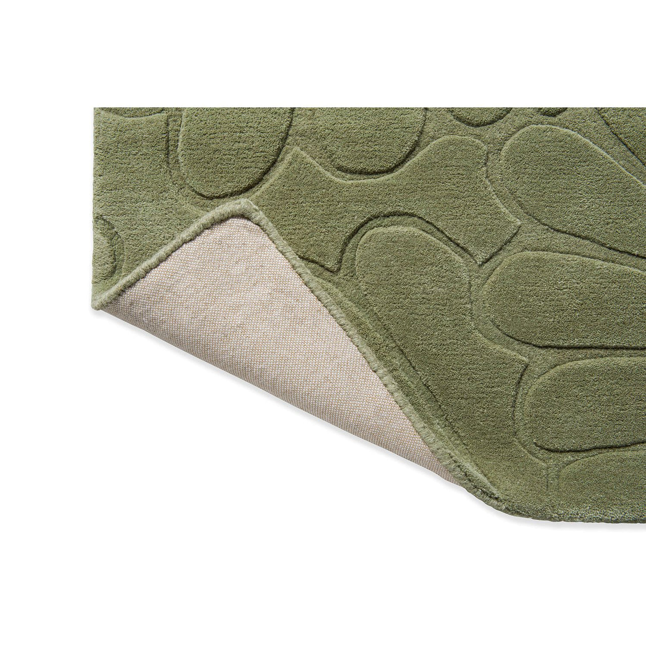 Laura Ashley Coleby Petals Hedgerow Green 078807 Designer Wool Rug