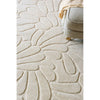 Laura Ashley Coleby Petals Ivory Cream 078809 Designer Wool Rug - 4