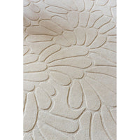 Laura Ashley Coleby Petals Ivory Cream 078809 Designer Wool Rug - 5