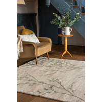 Laura Ashley Pussy Willow Hedgerow Green 079807 Designer Wool Viscose Rug - 4