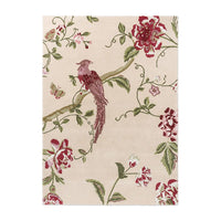 Laura Ashley Summer Palace Cranberry - Grape 081200 Designer Wool Viscose Rug - 1