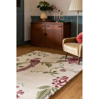 Laura Ashley Summer Palace Cranberry - Grape 081200 Designer Wool Viscose Rug - 4