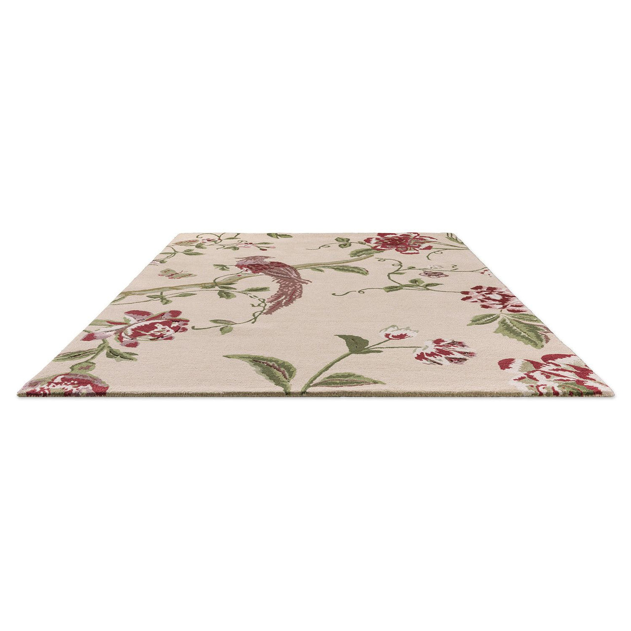 Laura Ashley Summer Palace Cranberry - Grape 081200 Designer Wool Viscose Rug - 6