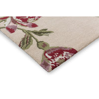 Laura Ashley Summer Palace Cranberry - Grape 081200 Designer Wool Viscose Rug - 7