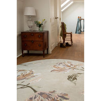 Laura Ashley Gosford Natural - Sage Green 081307 Designer Wool Viscose Rug - 9