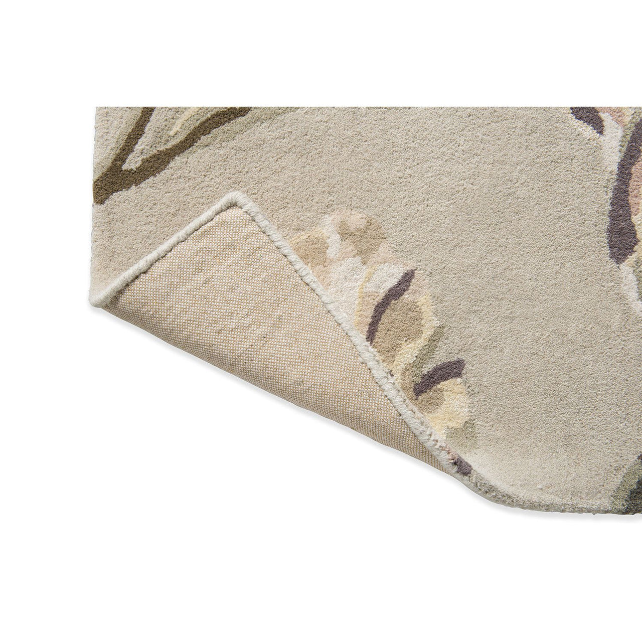 Laura Ashley Gosford Natural - Sage Green 081307 Designer Wool Viscose Rug - 6