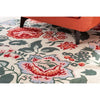 Laura Ashley Wendling Floral Poppy Red 083100 Designer Wool Rug - 4