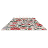 Laura Ashley Wendling Floral Poppy Red 083100 Designer Wool Rug - 6