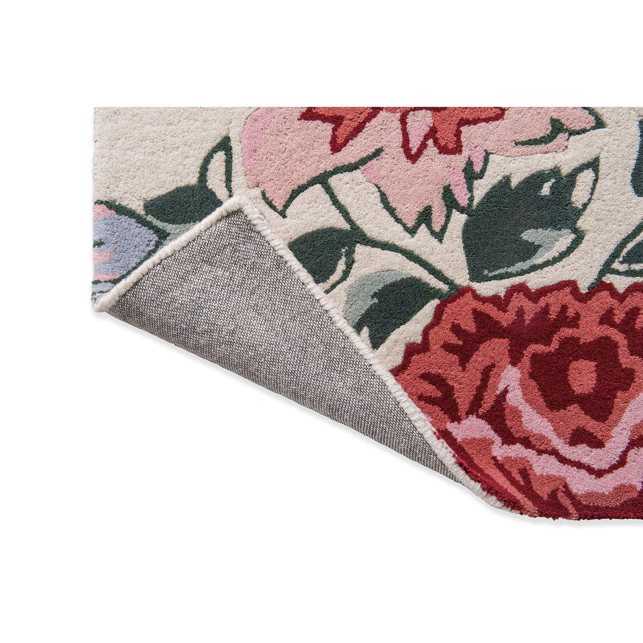 Laura Ashley Wendling Floral Poppy Red 083100 Designer Wool Rug - 8