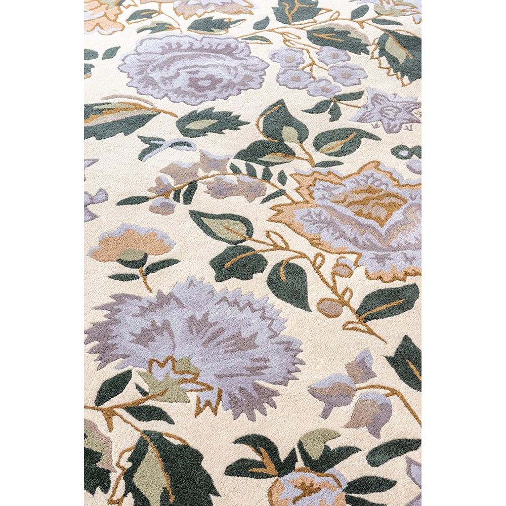Laura Ashley Wendling Floral Heather Purple 083104 Designer Wool Rug - 6