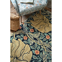 Morris & Co Pimpernel Indigo 028818 Designer Wool Rug - 4