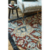 Morris & Co Trent Madder Red/Webb's Blue 127510 Designer Wool Rug - 4