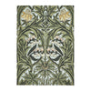 Morris & Co Bluebell Leafy Arbour Green 127607 Designer Wool Rug - 1
