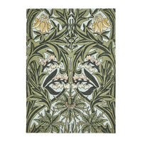 Morris & Co Bluebell Leafy Arbour Green 127607 Designer Wool Rug - 1