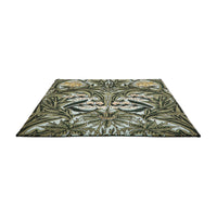 Morris & Co Bluebell Leafy Arbour Green 127607 Designer Wool Rug - 5