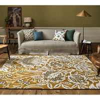 Morris & Co Elmcote Gold 127806 Designer Wool Rug - 2