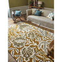 Morris & Co Elmcote Gold 127806 Designer Wool Rug - 3