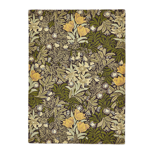 Morris & Co Bower Twining Vine Green 128207 Designer Wool Rug