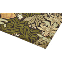 Morris & Co Bower Twining Vine Green 128207 Designer Wool Rug