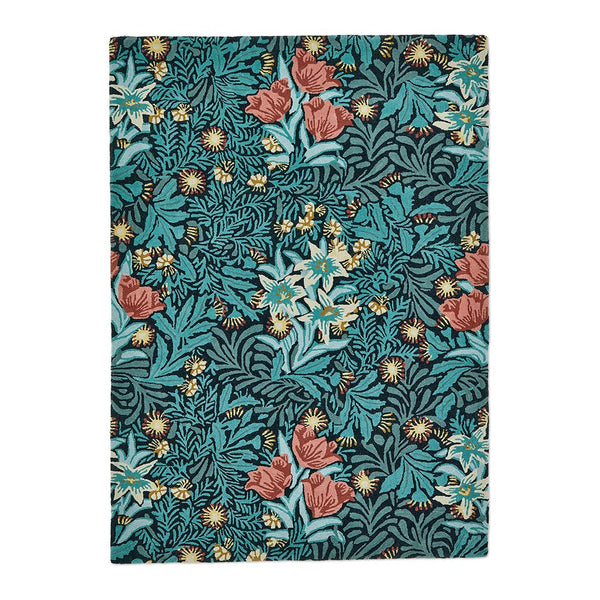Morris & Co Bower Indigo 128208 Designer Wool Rug - 1