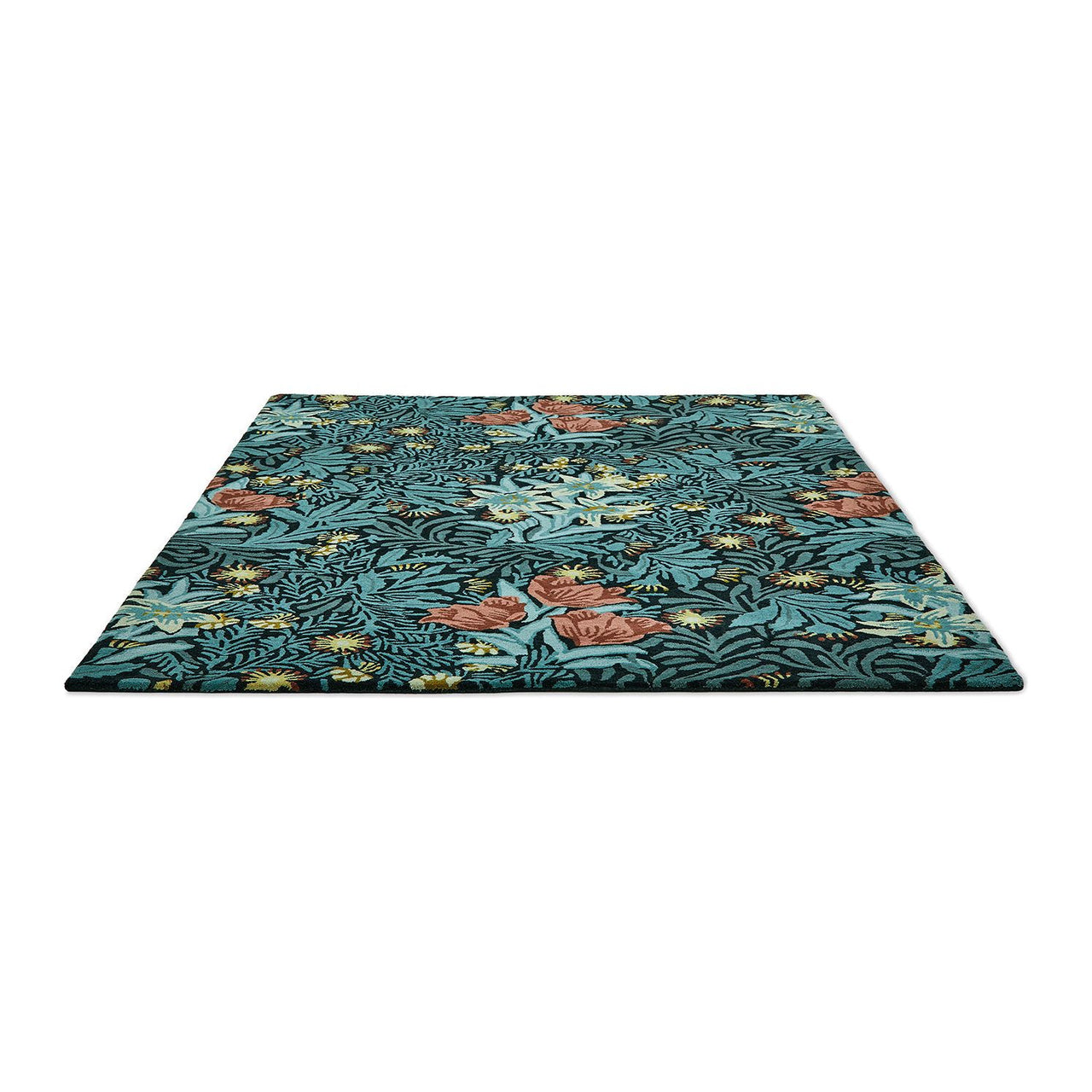 Morris & Co Bower Indigo 128208 Designer Wool Rug - 5