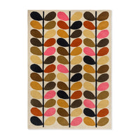 Orla Kiely Multi Stem Autumn 059503 Designer Wool Rug - Rugs Of Beauty - 1