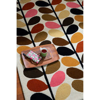 Orla Kiely Multi Stem Autumn 059503 Designer Wool Rug - Rugs Of Beauty - 3