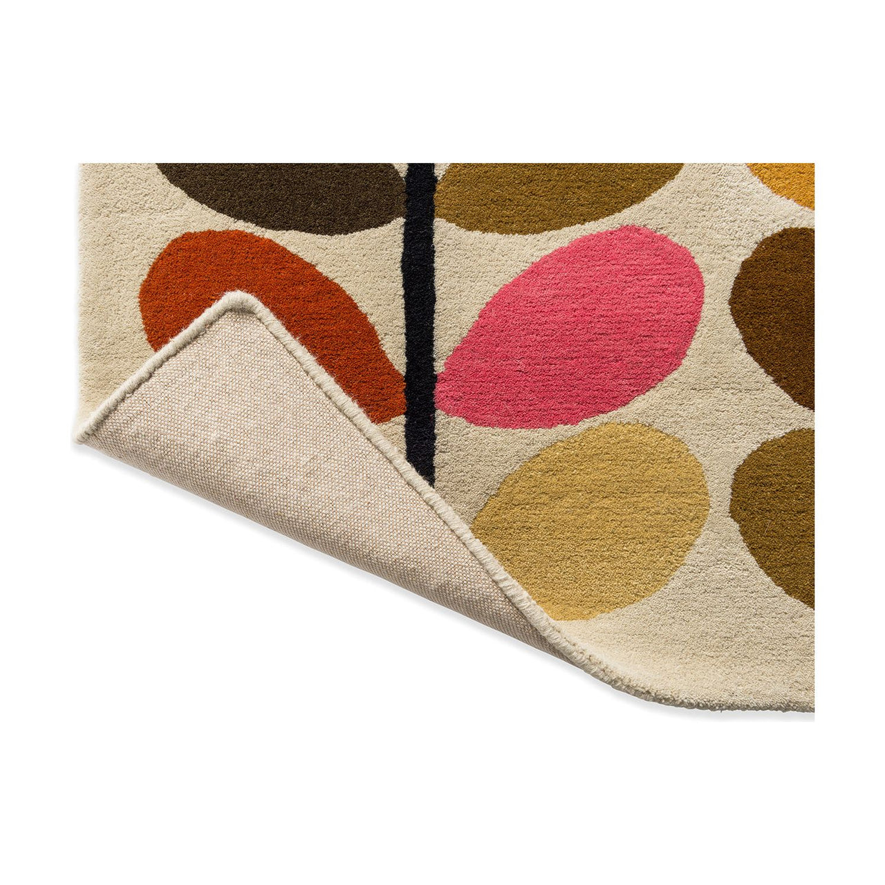 Orla Kiely Multi Stem Autumn 059503 Designer Wool Rug - Rugs Of Beauty - 6