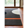 Orla Kiely Geo Flower Graphite 60605 Designer Wool Rug - Rugs Of Beauty - 3