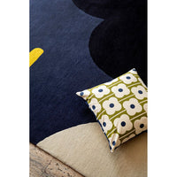 Orla Kiely Geo Flower Denim 060608 Designer Wool Rug