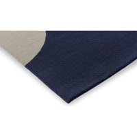 Orla Kiely Geo Flower Denim 060608 Designer Wool Rug