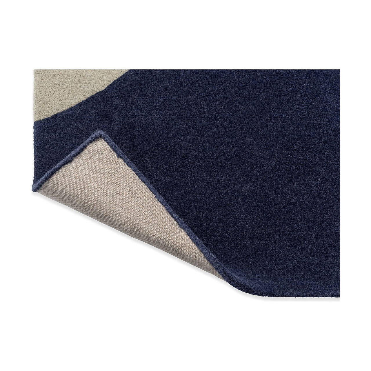 Orla Kiely Geo Flower Denim 060608 Designer Wool Rug