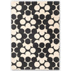 Orla Kiely Puzzle Flower Slate 060905 Designer Wool Rug - Rugs Of Beauty - 1