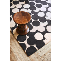 Orla Kiely Puzzle Flower Slate 060905 Designer Wool Rug - Rugs Of Beauty - 4