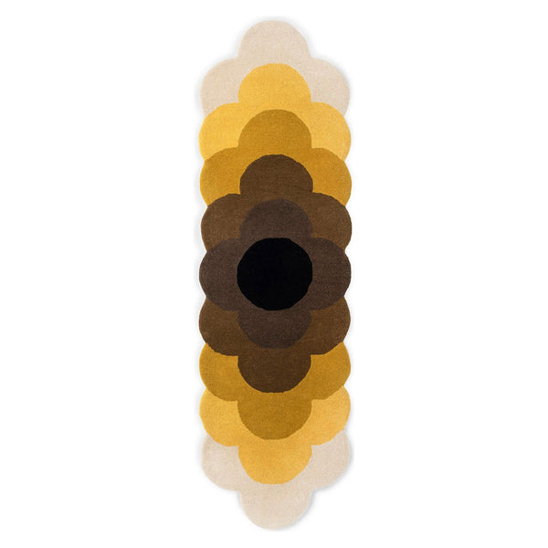 Orla Kiely Optical Flower Dandelion 061206 Designer Wool Rug - Rugs Of Beauty - 1