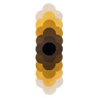 Orla Kiely Optical Flower Dandelion 061206 Designer Wool Rug - Rugs Of Beauty - 1