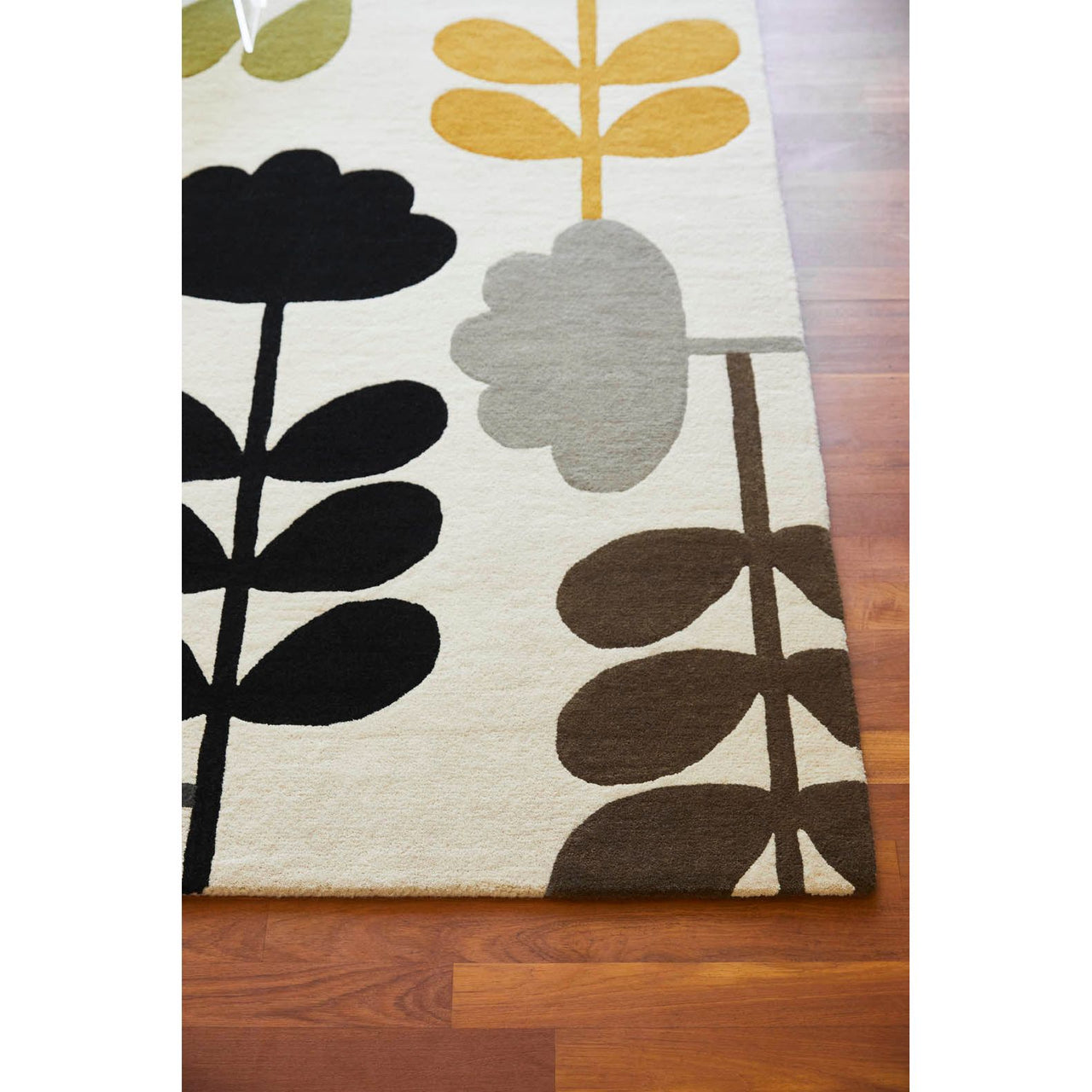Orla Kiely Cut Stem Multi 061405 Designer Wool Rug - Rugs Of Beauty - 3