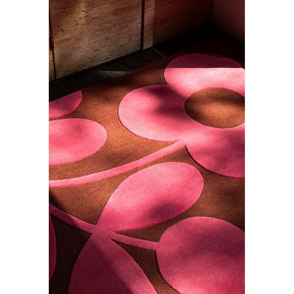Orla Kiely Sprig Stem Paprika 063900 Designer Wool Rug - Rugs Of Beauty - 3