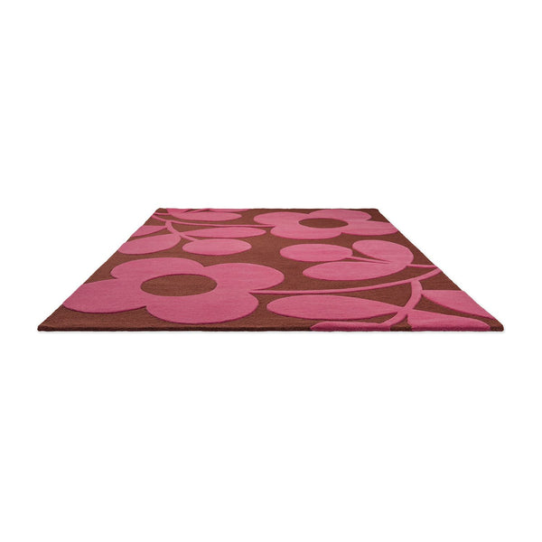Orla Kiely Sprig Stem Paprika 063900 Designer Wool Rug - Rugs Of Beauty - 4