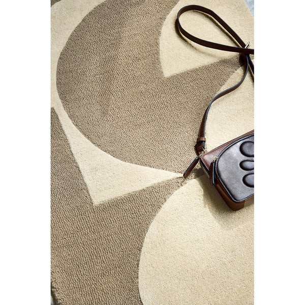 Orla Kiely Prism Flower Mushroom - Ecru 158009 Designer Wool Rug - 4