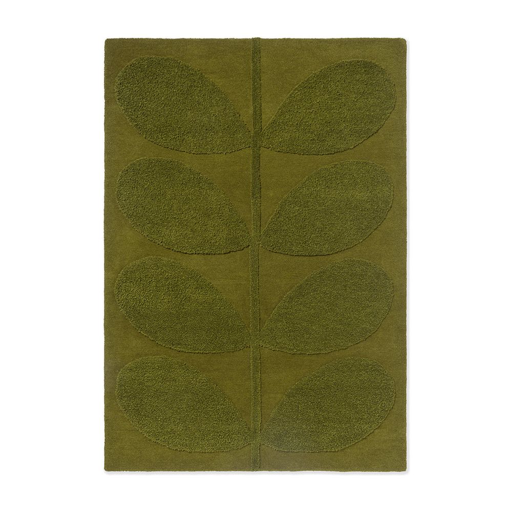 Orla Kiely Solid Stem Fern 158307 Designer Wool Rug - Rugs Of Beauty - 1