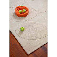 Orla Kiely Solid Stem Ecru 158309 Designer Wool Rug - Rugs Of Beauty - 3