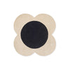 Orla Kiely Flower Spot Ecru/Black 158409 Designer Wool Rug - Rugs Of Beauty - 1