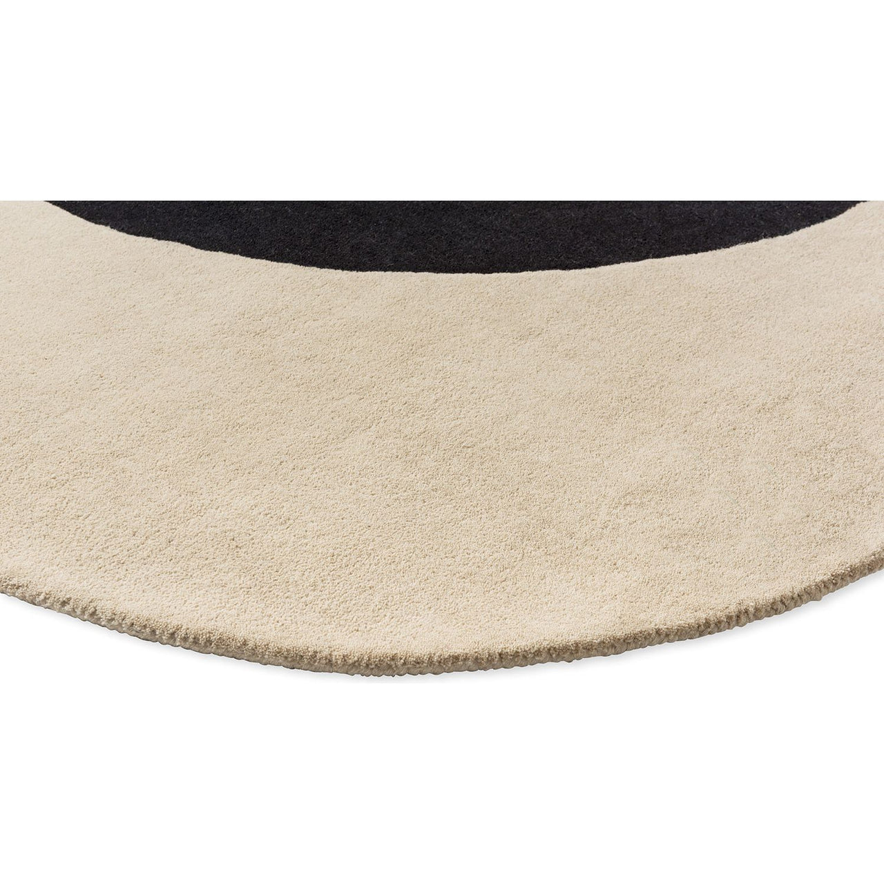 Orla Kiely Flower Spot Ecru/Black 158409 Designer Wool Rug - Rugs Of Beauty - 4