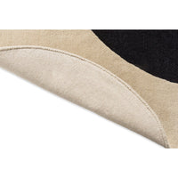 Orla Kiely Flower Spot Ecru/Black 158409 Designer Wool Rug - Rugs Of Beauty - 5