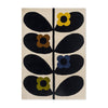 Orla Kiely Wild Rose Fawn 159605 Designer Wool Rug - Rugs Of Beauty - 1
