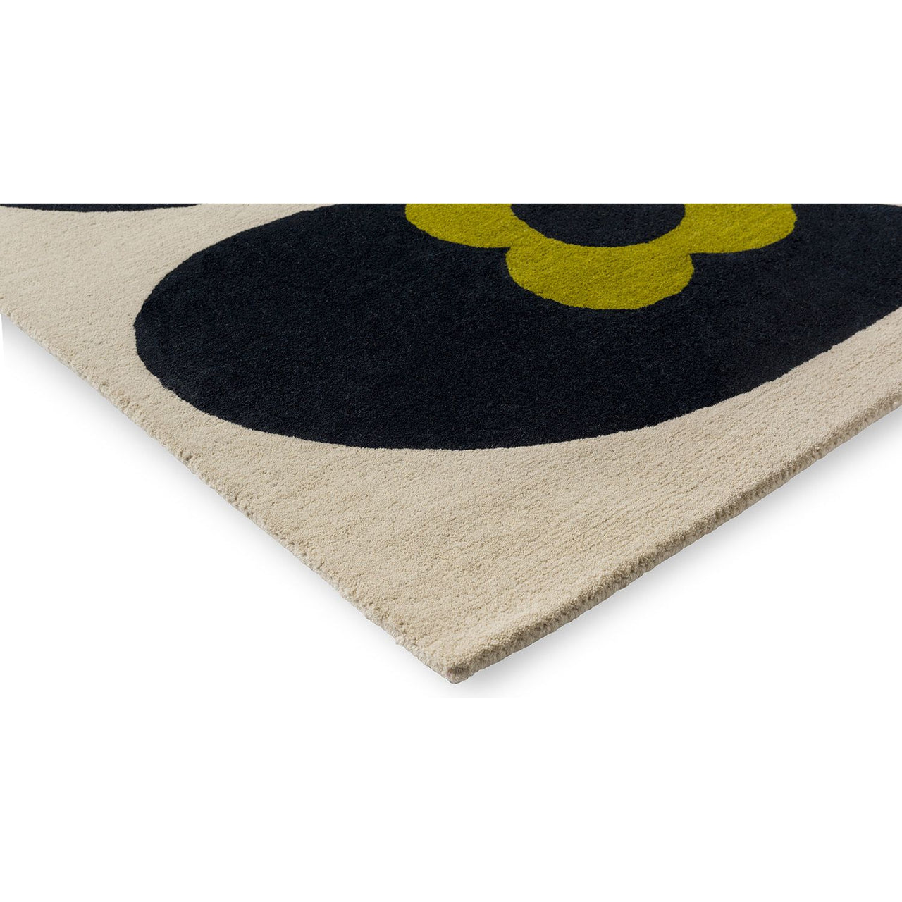 Orla Kiely Wild Rose Fawn 159605 Designer Wool Rug - Rugs Of Beauty - 5