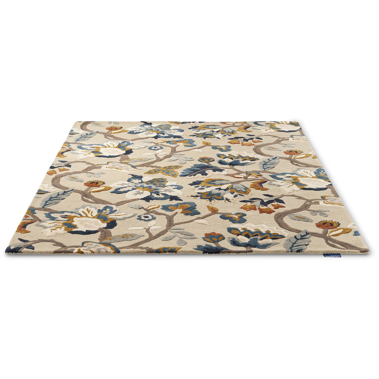 Sanderson Amanpuri Stone 145101 Designer Wool Viscose Rug - Rugs Of Beauty - 4